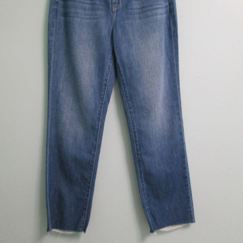 Women's L'Agence Medium Wash Denim Jeans- Raw Hem-Size 25 preowned-GUC - Picture 4 of 15